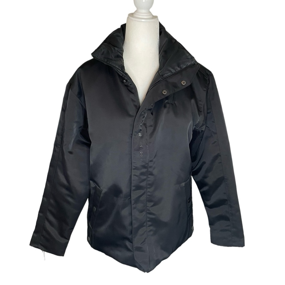Nike synthetic filled puffer parka jacket, black women’s size S. NWOT